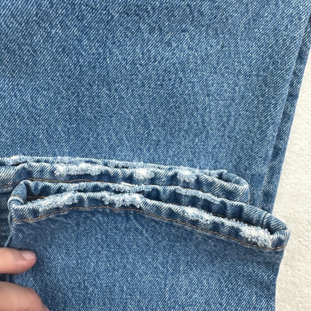 Levi's 501 Jeans Mens W29 L30 Blue Distressed Straight Leg Denim Casual - Picture 13 of 14